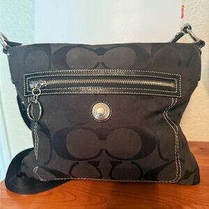 Coach Black Monogram Crossbody Bag